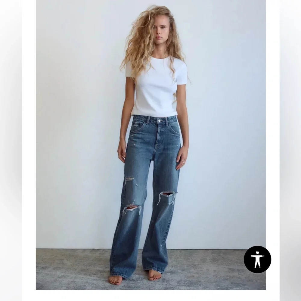 ZARA FRF High Waisted Jeans - Picture 1 of 7